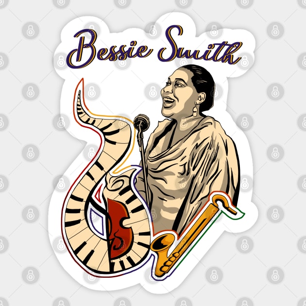 Bessie Smith Sticker by HelenaCooper